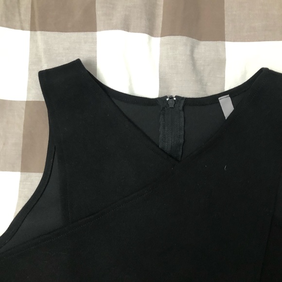 GINGER Black Structered Glam V Neck Adjustable Suede Tank-top Cropped Shirt Top - Picture 8 of 16
